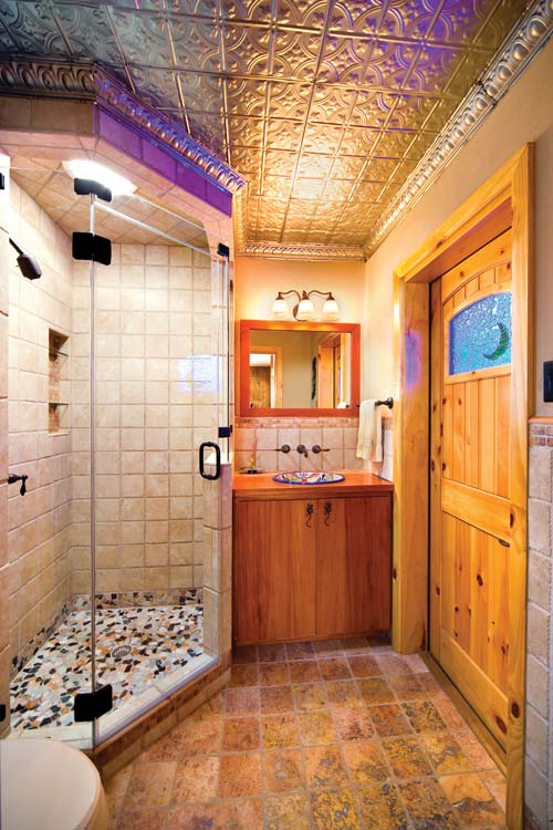 Scott and Alice Wilson's newly greened bathroom.
